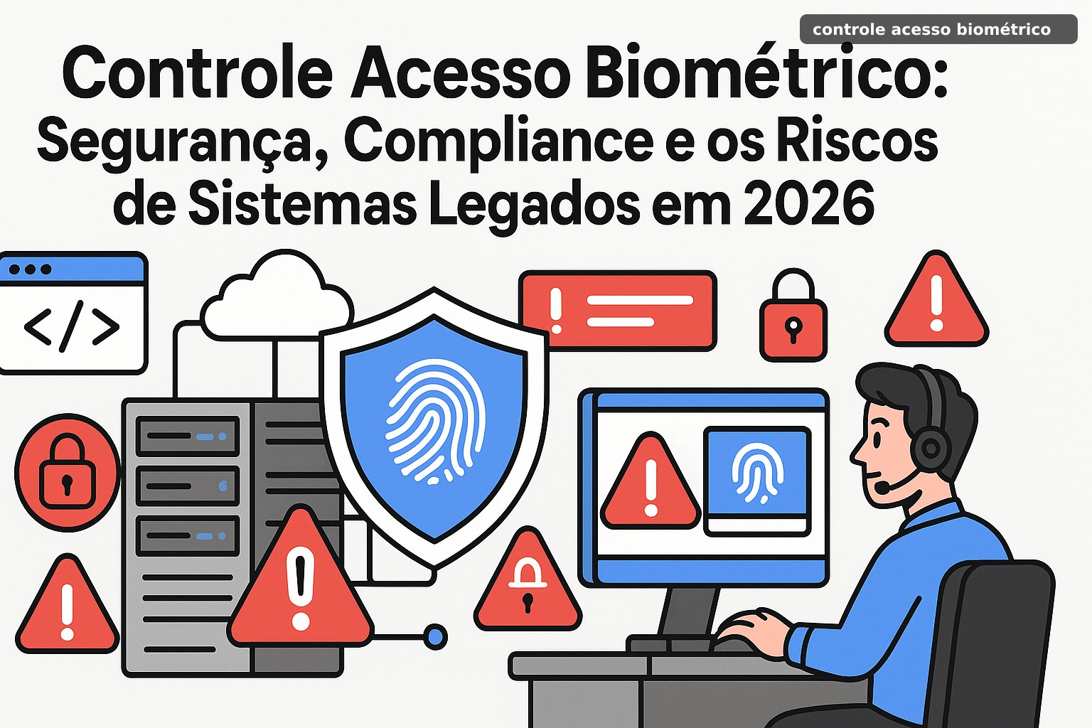 Controle Acesso Biométrico: Segurança, Compliance e os Riscos de Sistemas Legados em 2026