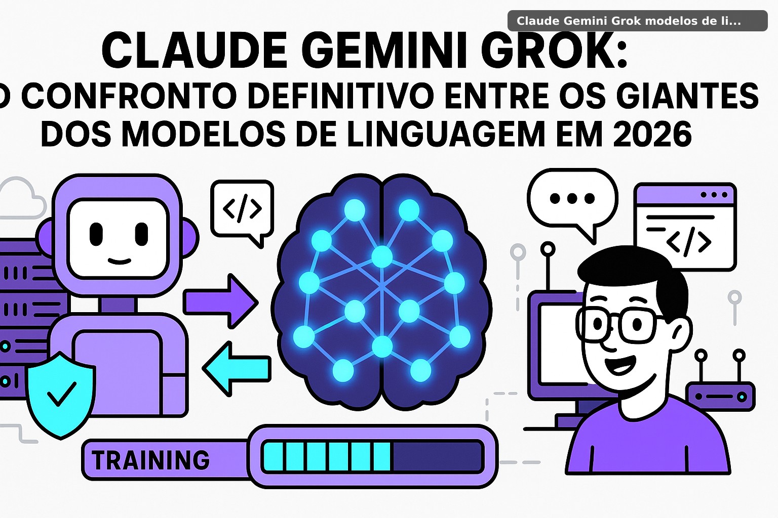 Claude Gemini Grok: O Confronto Definitivo Entre os Gigantes dos Modelos de Linguagem em 2026