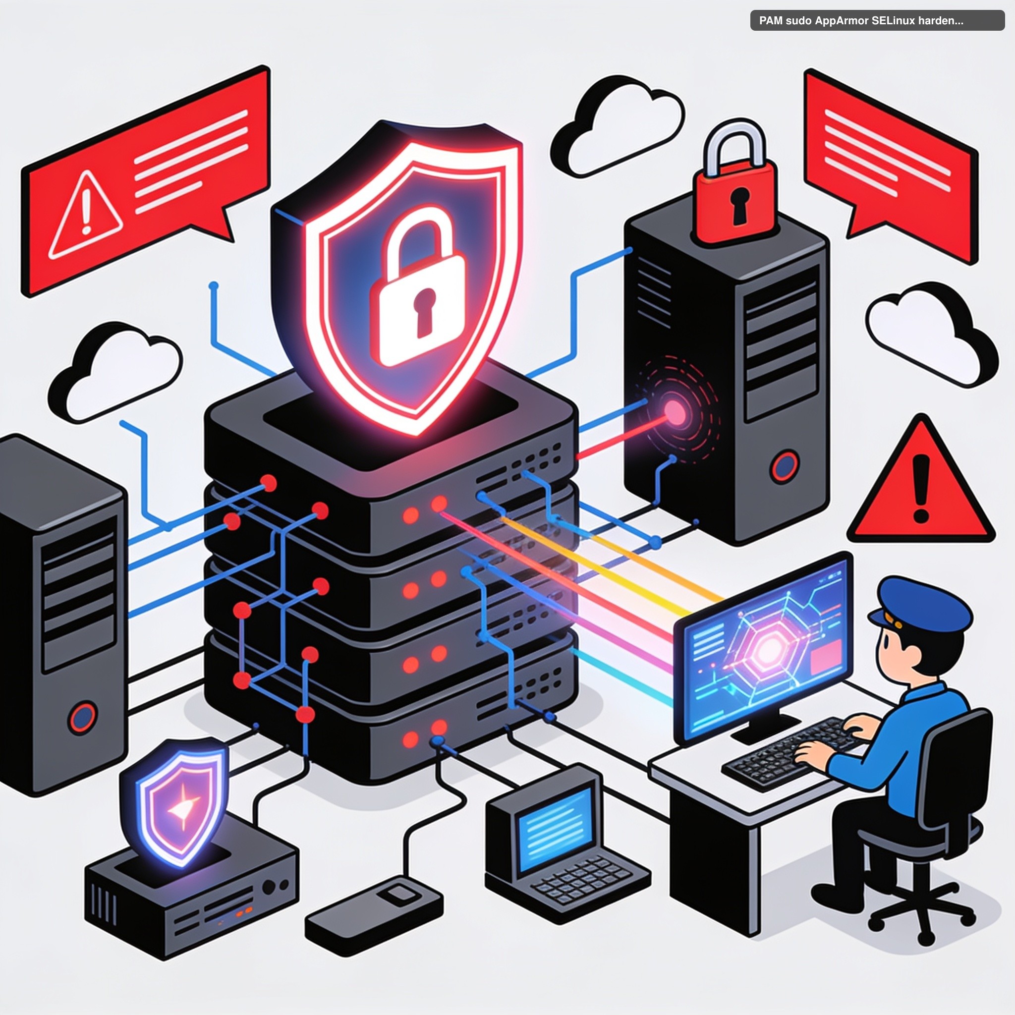 PAM sudo AppArmor: Hardening de Controle de Acesso Linux em 2026
