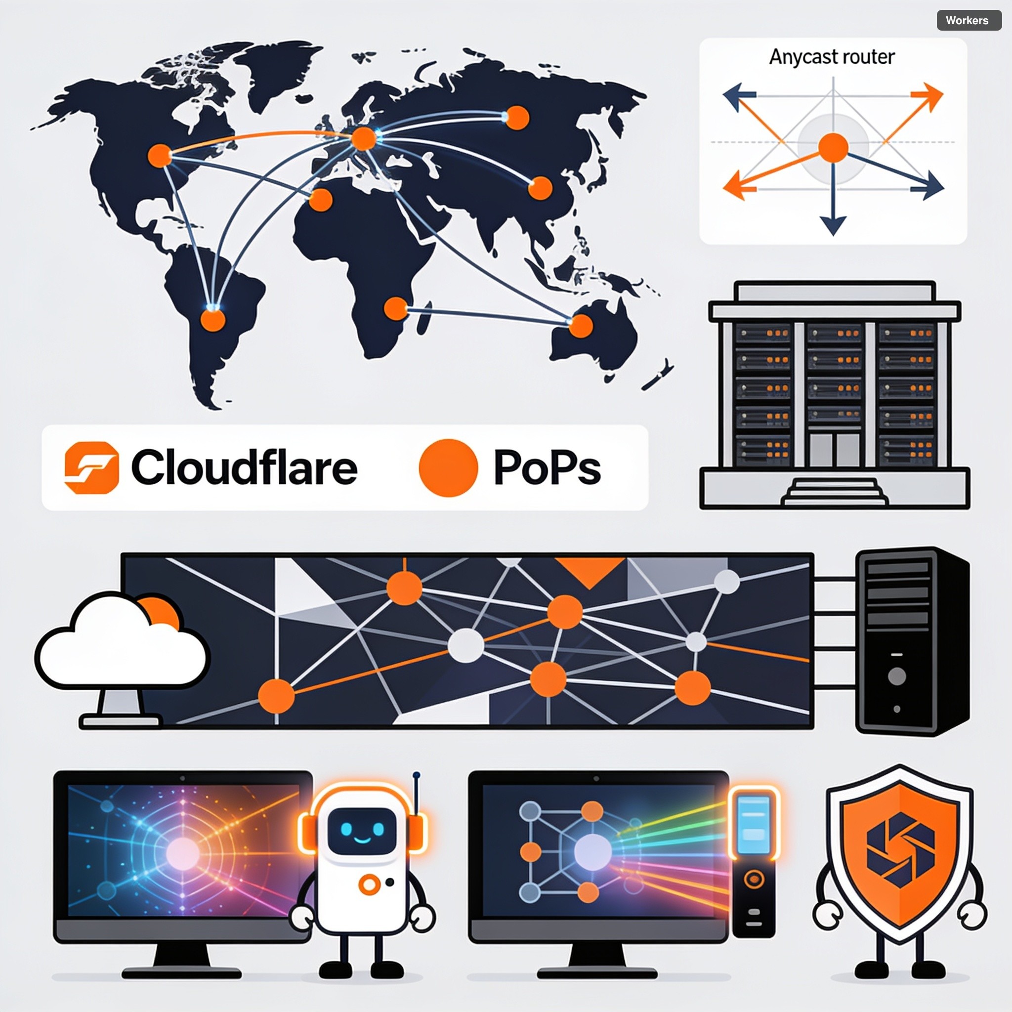 Cloudflare Workers infraestrutura: agentes, edge e Durable Objects