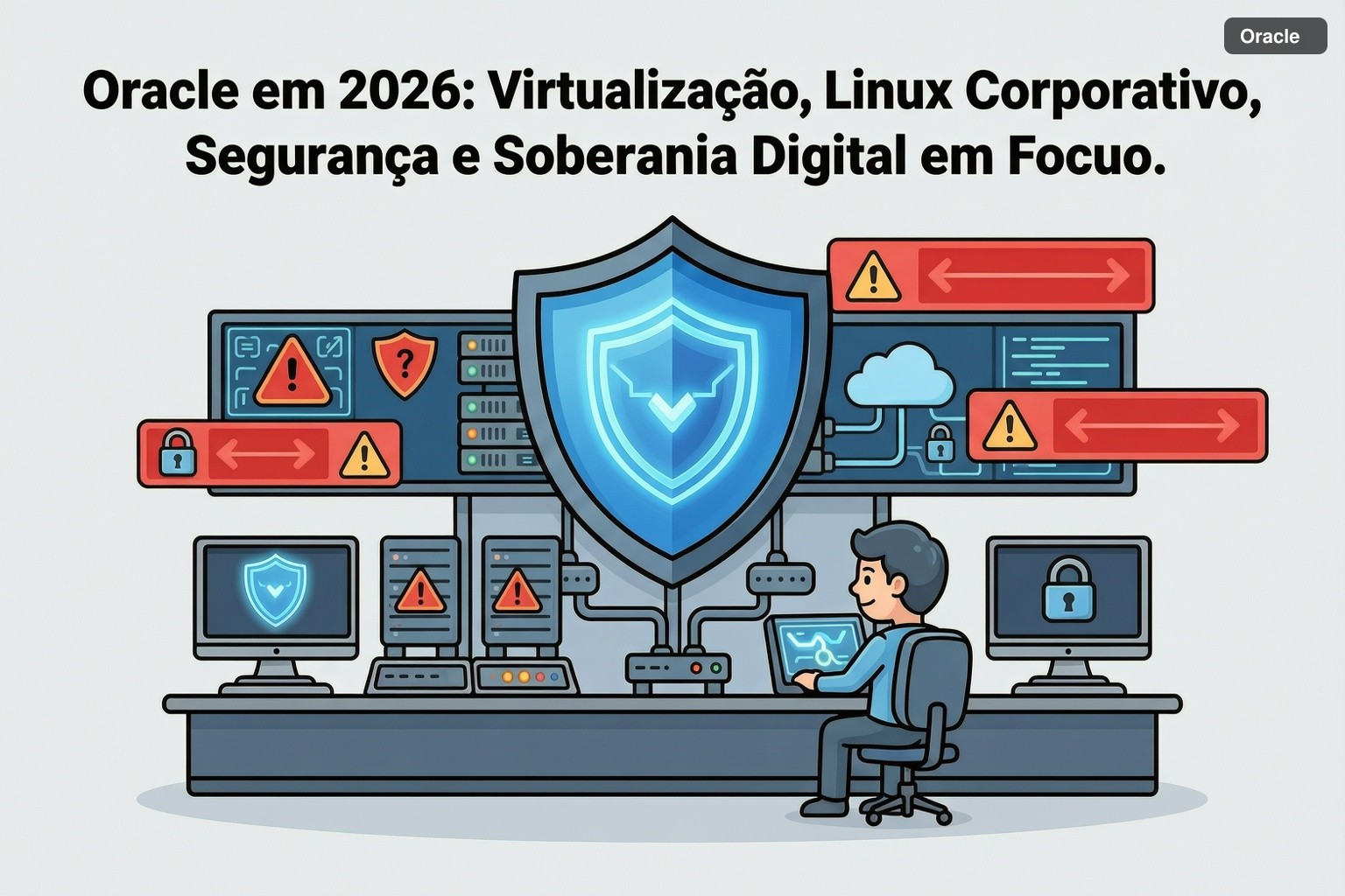 Oracle em 2026: Virtualização, Linux Corporativo, Segurança e Soberania Digital em Foco
