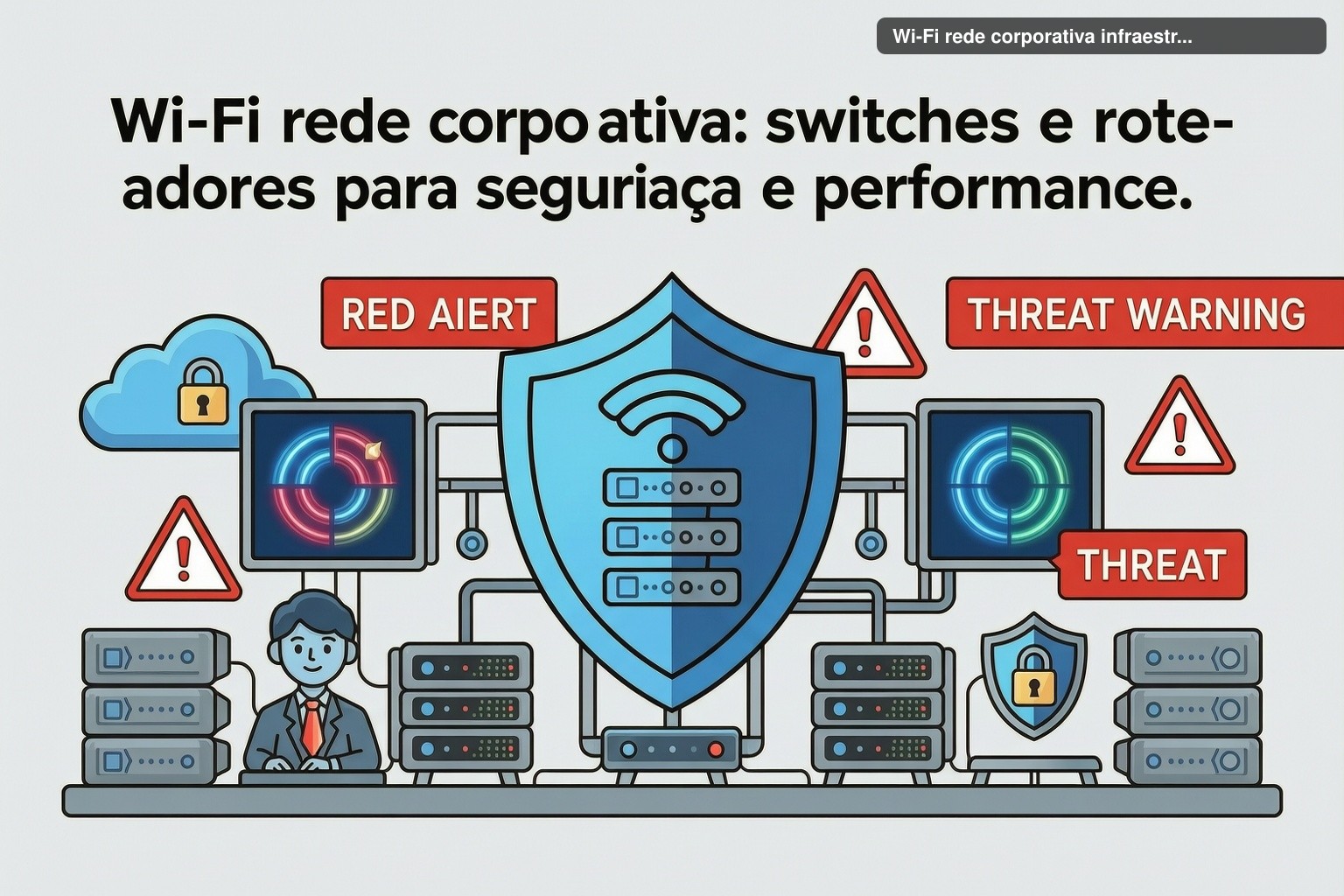 Wi-Fi rede corporativa: switches e roteadores para segurança e performance