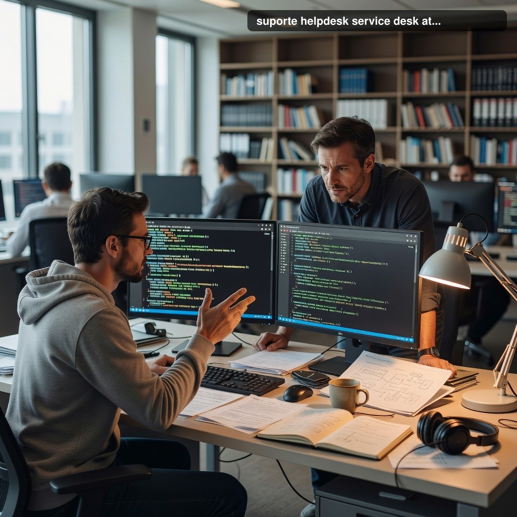 Suporte helpdesk service: IA e visibilidade no atendimento TI atual