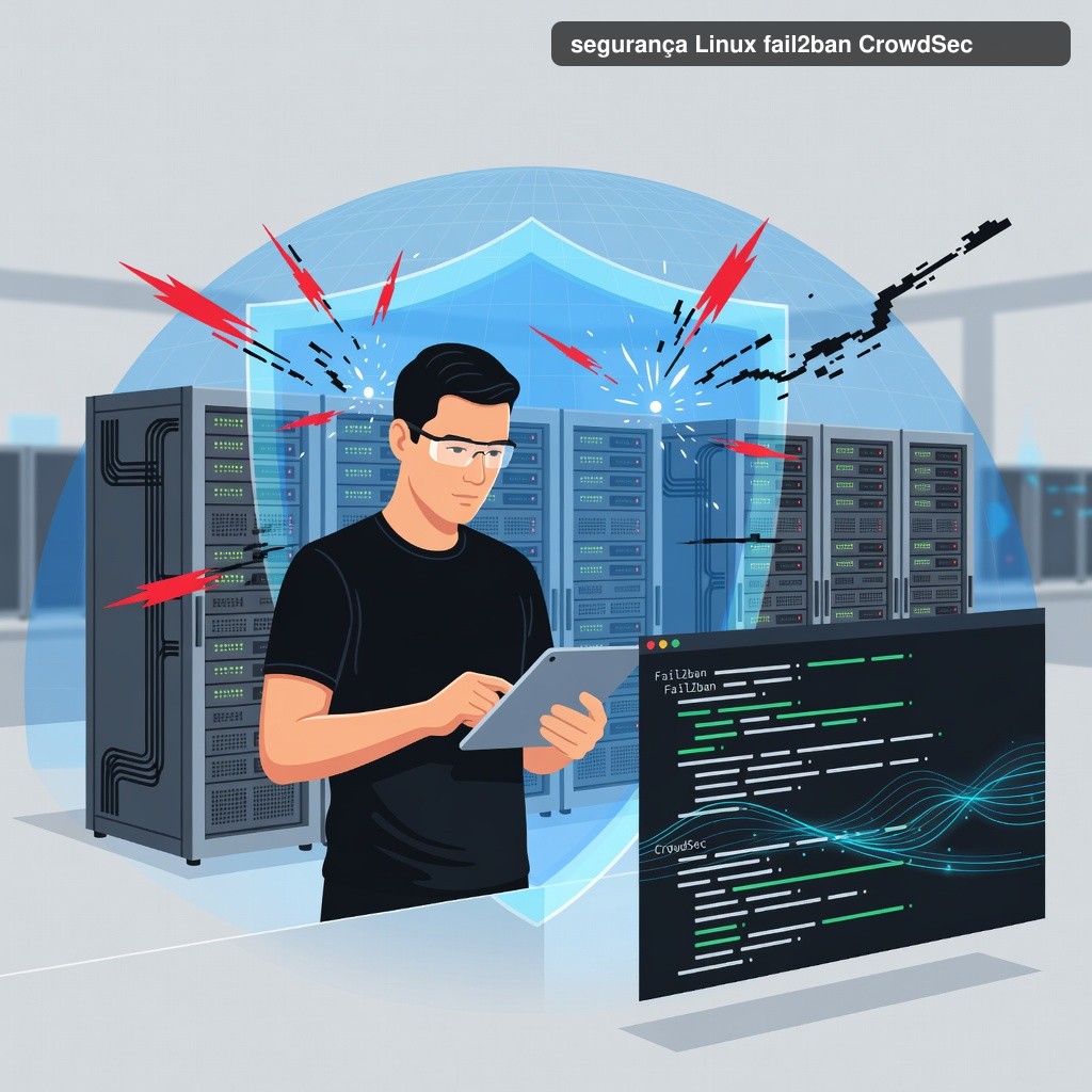 Segurança Linux Fail2ban: Guia Completo para Blindar Servidores com CrowdSec