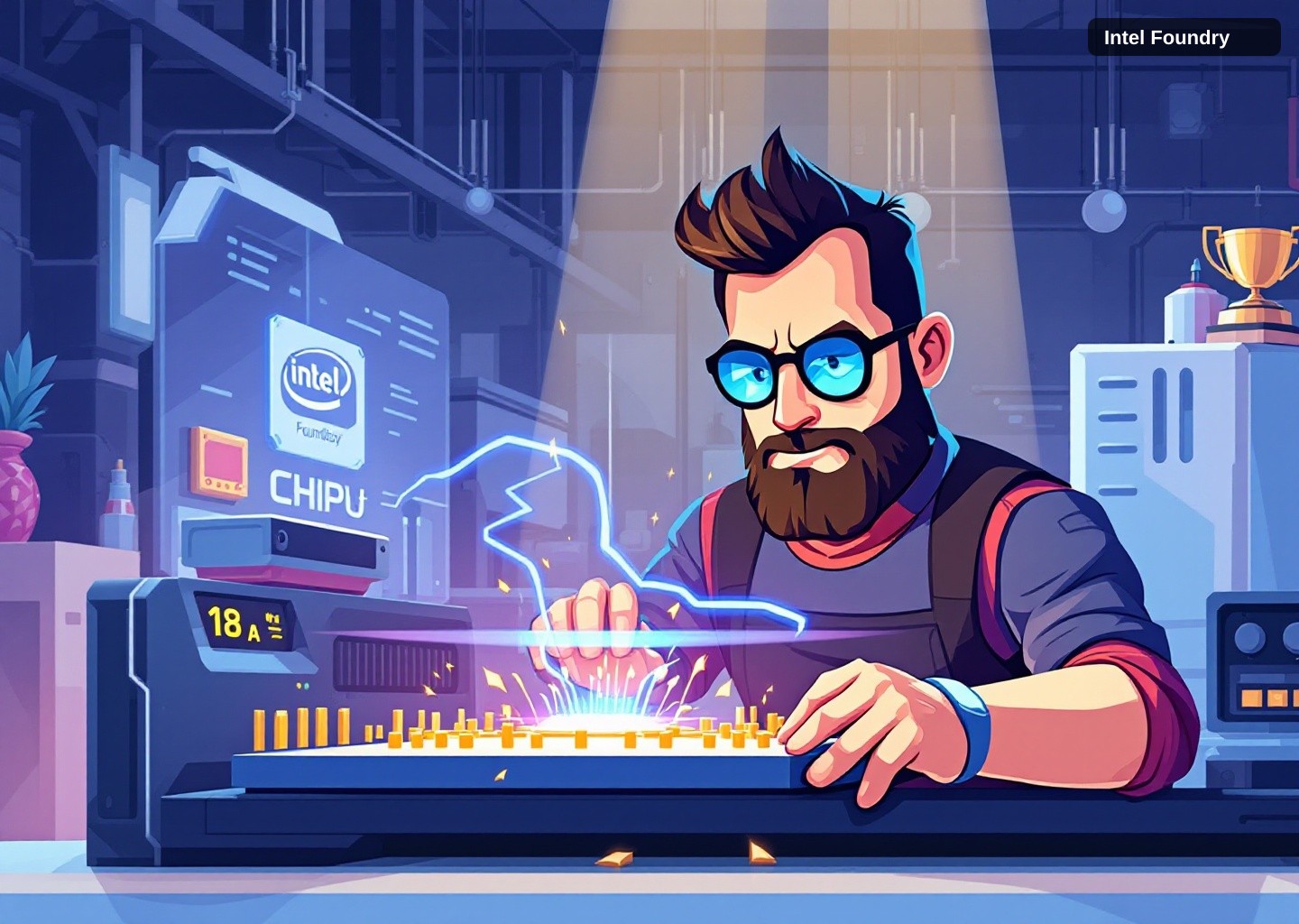 Intel Foundry GPU: O Impacto do Nó 18A nas Placas de Vídeo da Intel em 2026