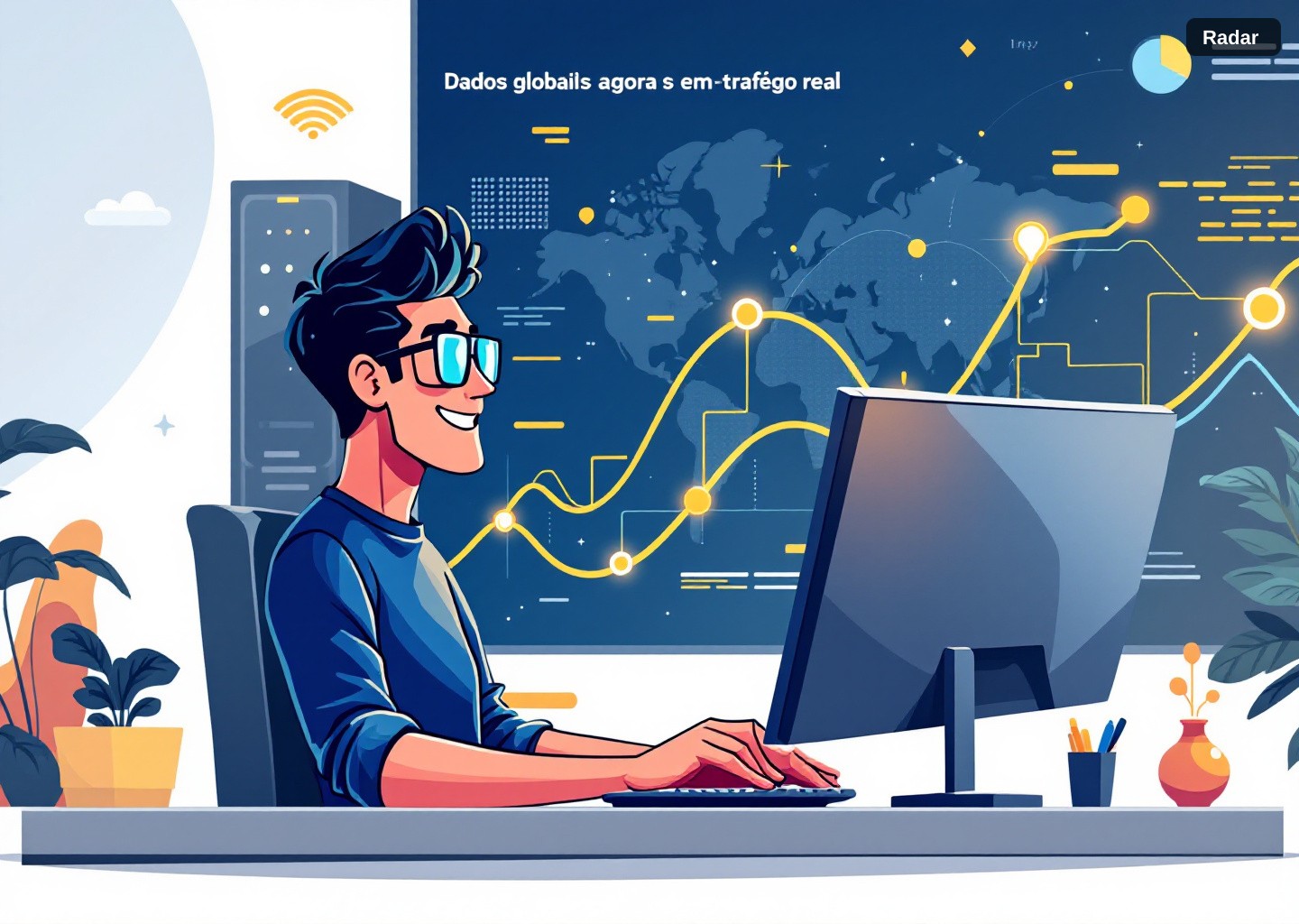 Cloudflare Radar lançamento: Researcher AI e conectividade AS-level